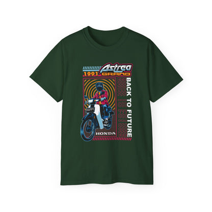 Honda Astrea Grand BTF Motorcycle - Perfect T-shirt for Bikers & Vintage Enthusiasts - CreativeRino