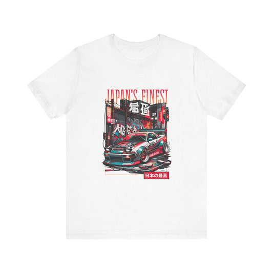 Japan's Finest Racer Unisex Tee - Streetwear Style Graphic T-shirt - CreativeRino