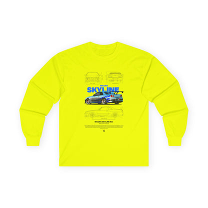Nissan Skyline Long Sleeve Tee - Classic Car Enthusiast T-shirt - CreativeRino