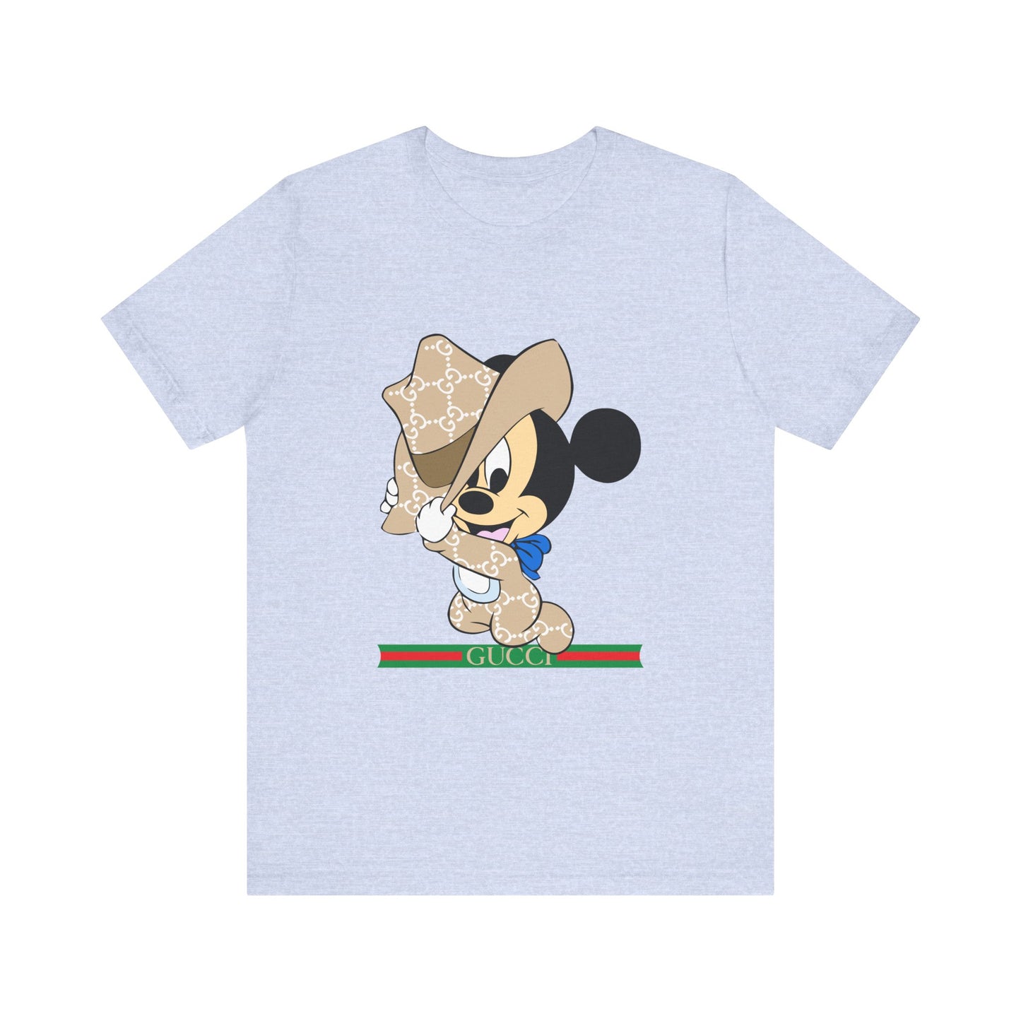 Trendy Graphic Tee - Mickey Mouse Gucci Cowboy T-shirt Design - CreativeRino