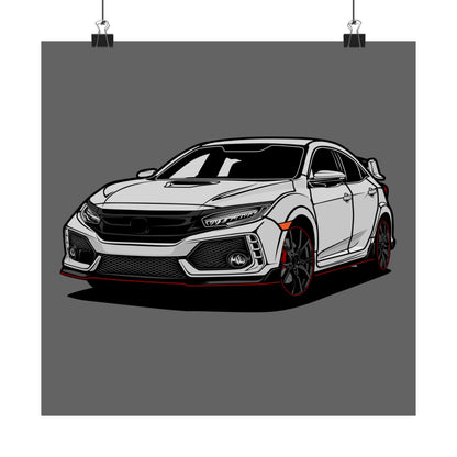 Car Enthusiast Matte Square Posters - Stylish Automotive Wall Art - CreativeRino