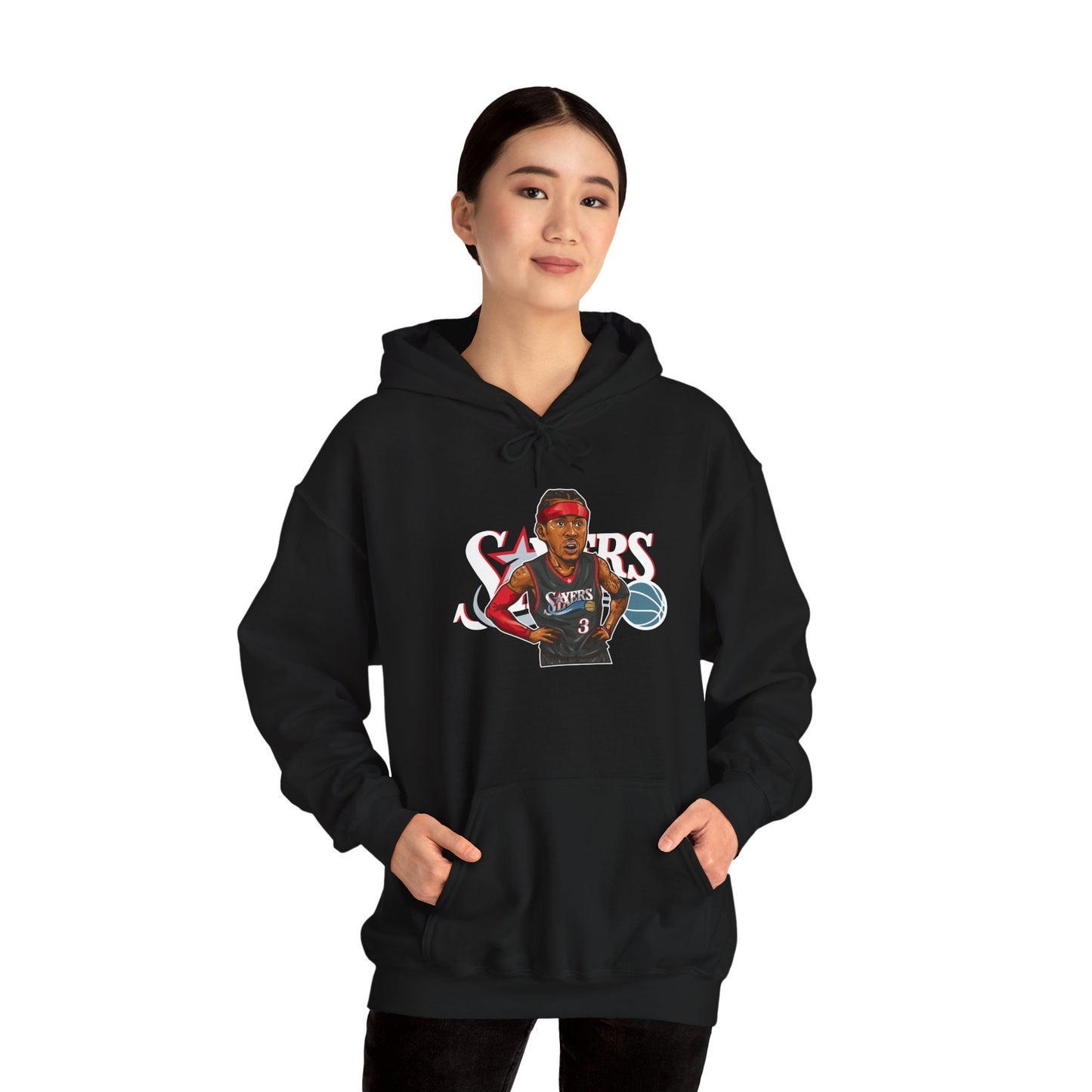 Allen Iverson Basketball Hoodie - Perfect for Sports Fans - CreativeRino