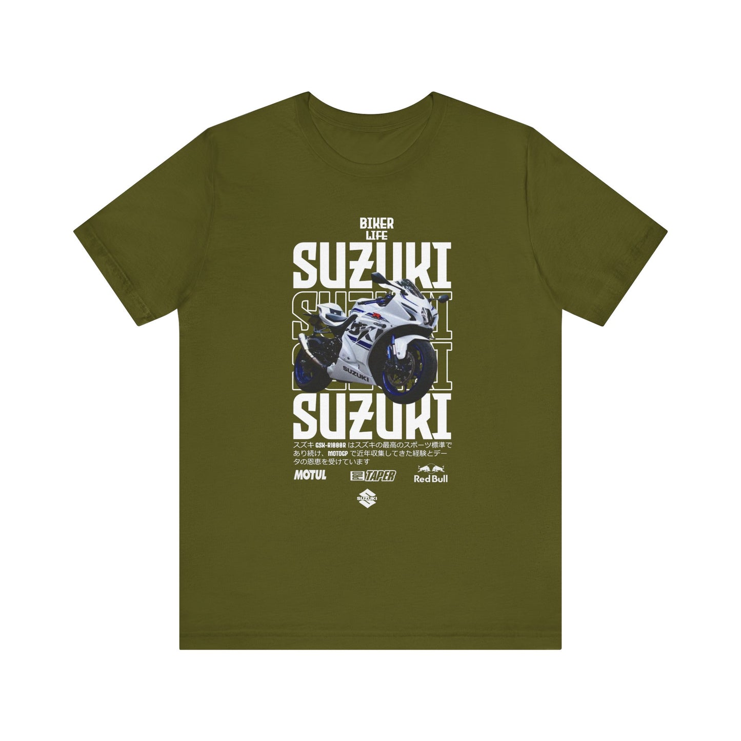 Biker Life Suzuki Unisex Short Sleeve Tee - Perfect T-shirt for Motorcycle Enthusiasts - CreativeRino