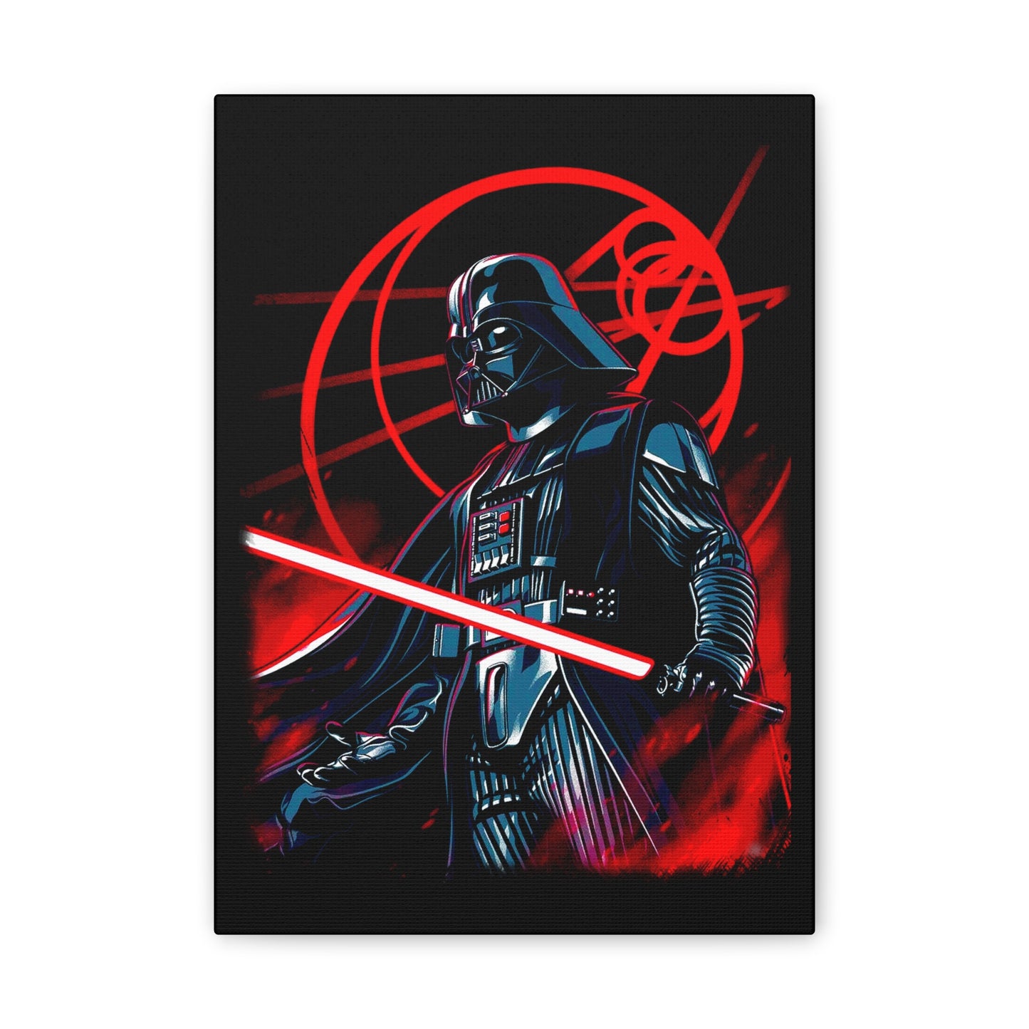 Darth Vader Canvas Art - Galactic Wall Decor for Star Wars Fans - CreativeRino