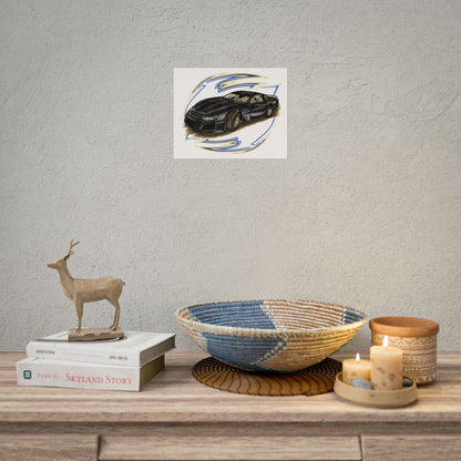 Racing Car Rolled Poster | Automotive Art Print for Car Enthusiasts - CreativeRino