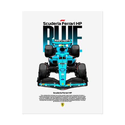 Scuderia Ferrari HP Poster - Vibrant Racing Decor for Formula 1 Fans - Perfect Gift for Motorsports Enthusiasts - CreativeRino