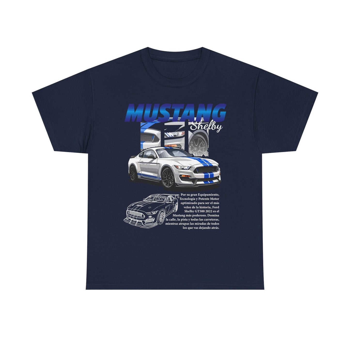 Mustang Shelby Graphic Tee – Perfect T-shirt for Car Enthusiasts - CreativeRino