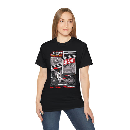 Honda Astrea Grand Vintage Motorcycle Tee - Retro Graphic Unisex Ultra Cotton T-Shirt - CreativeRino