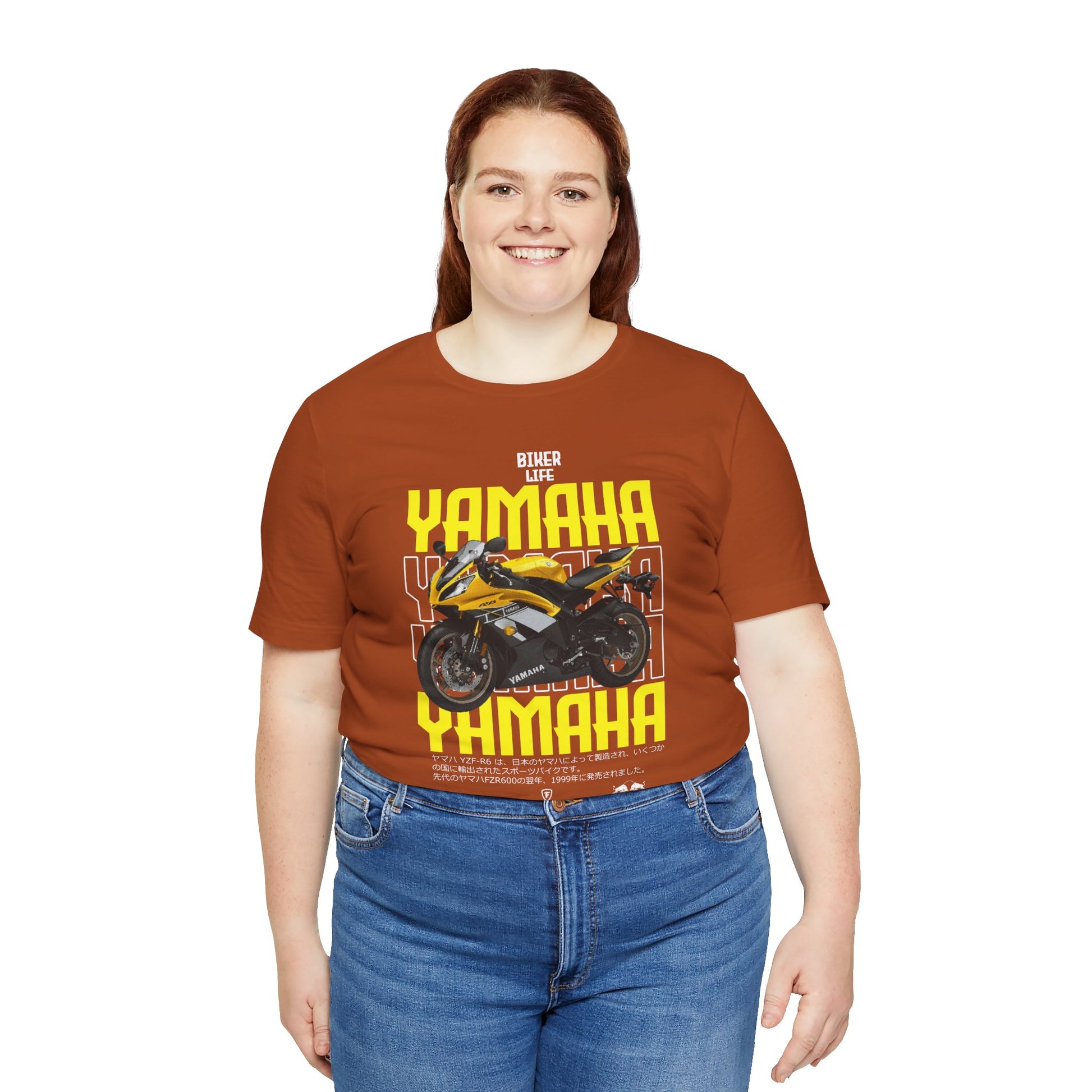 Yamaha Motorcycle Lovers Tee - Bold Biker Graphic Short Sleeve T-Shirt - CreativeRino