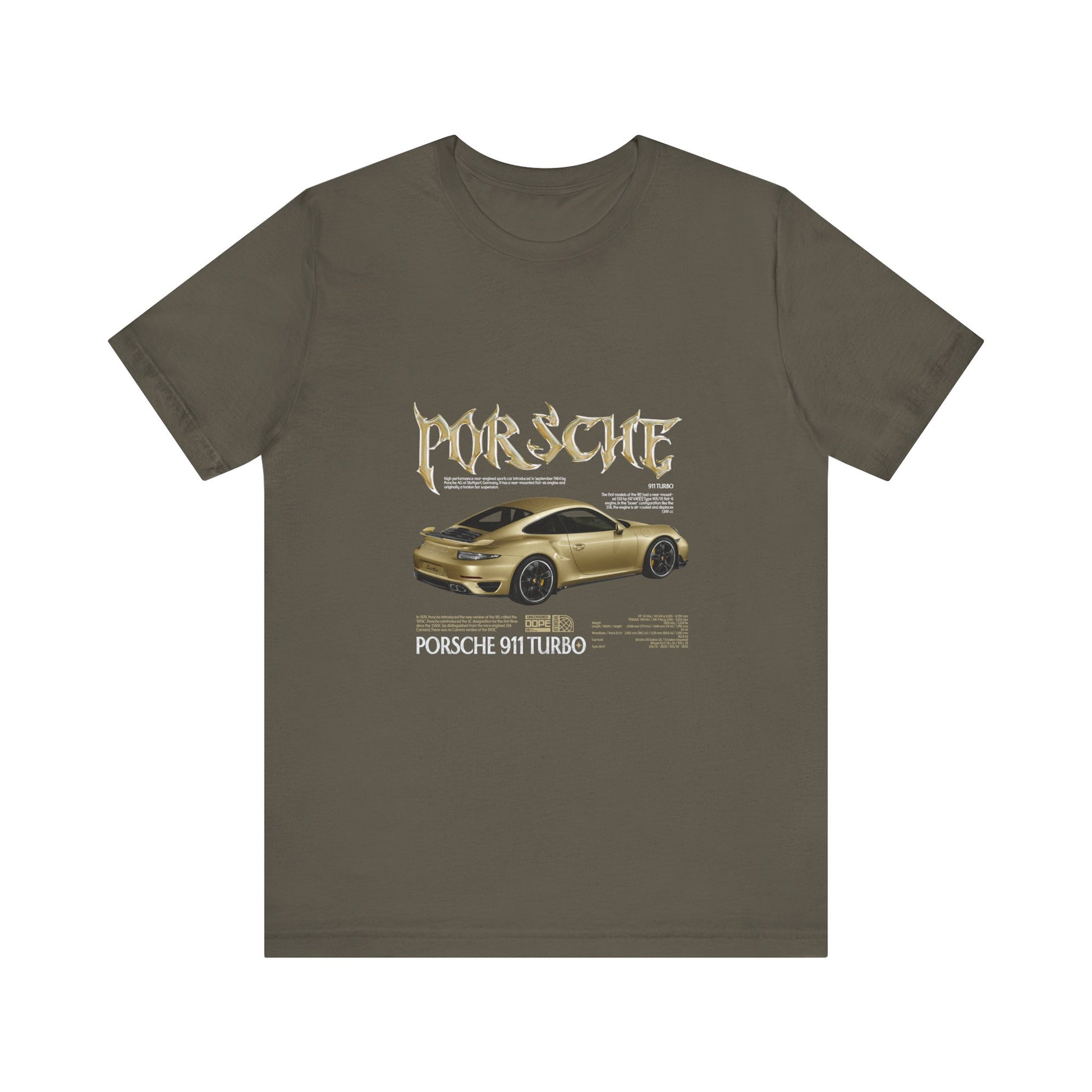 Porsche 911 Turbo Graphic Tee for Car Enthusiasts - CreativeRino