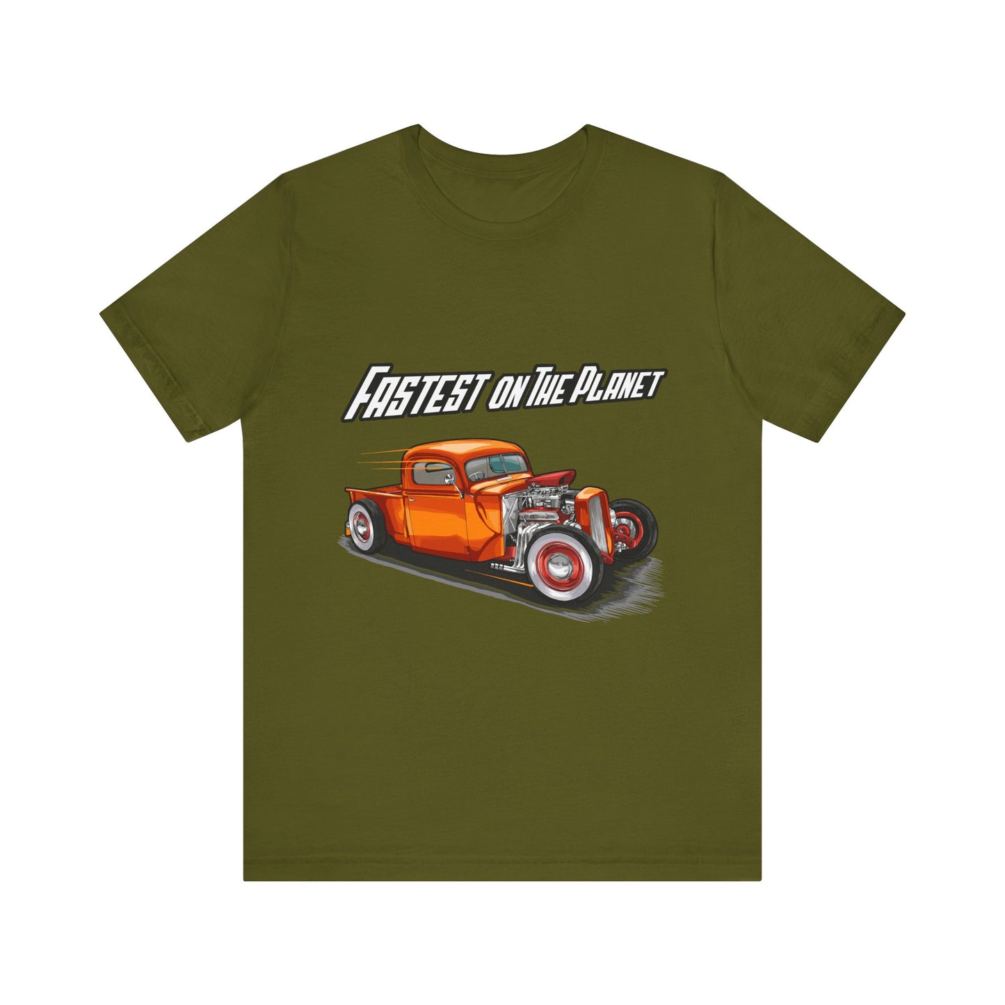 Fastest on the Planet Retro Car T-shirt - CreativeRino