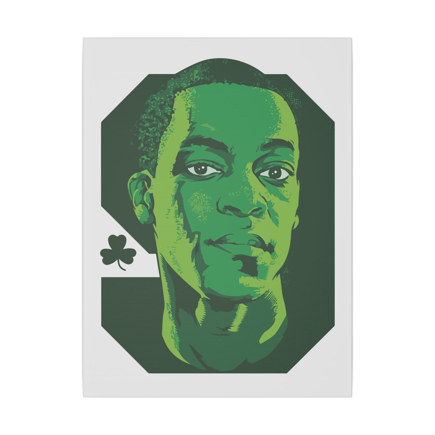 Rajon Rondo Canvas Art - Green Basketball Portrait - CreativeRino