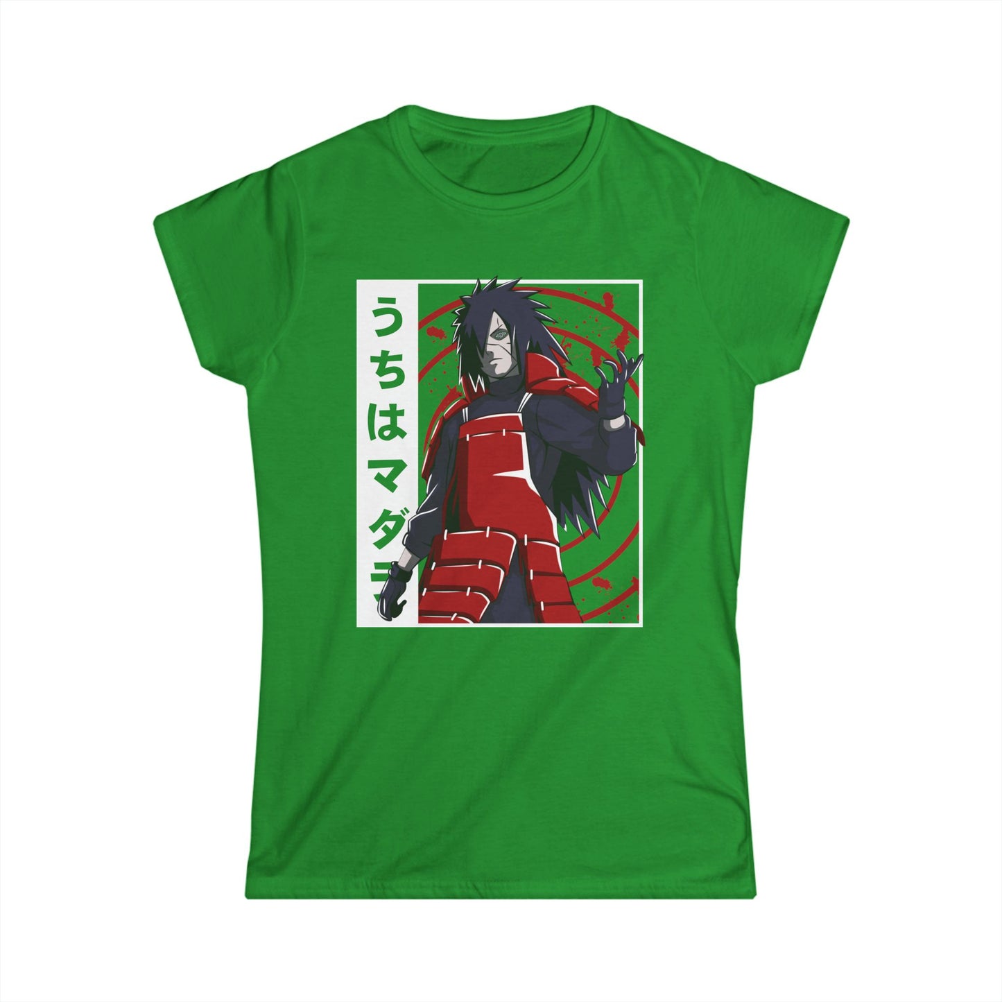Anime-Inspired Women’s Softstyle Tee - Naruto Graphics T-shirt Design - CreativeRino