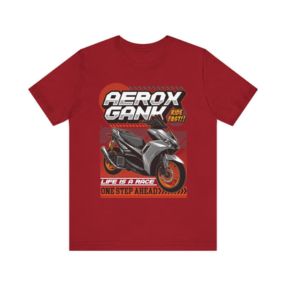 Stylish Scooter Graphic Tee - AEROX GANk - Ride Fast T-shirt - CreativeRino