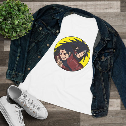 Retro Anime Women's Cotton Tee - Naruto Stylish, Fun, Perfect T-shirt for Fans! - CreativeRino