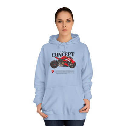 Ducati Concept Unisex College Hoodie - Perfect for Motorcycle Enthusiasts - CreativeRino