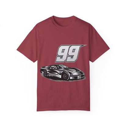 Racing Car Graphic Unisex Garment-Dyed T-shirt - CreativeRino
