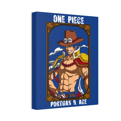 One Piece Ace Canvas Print – Vibrant Wall Art for Anime Fans - CreativeRino