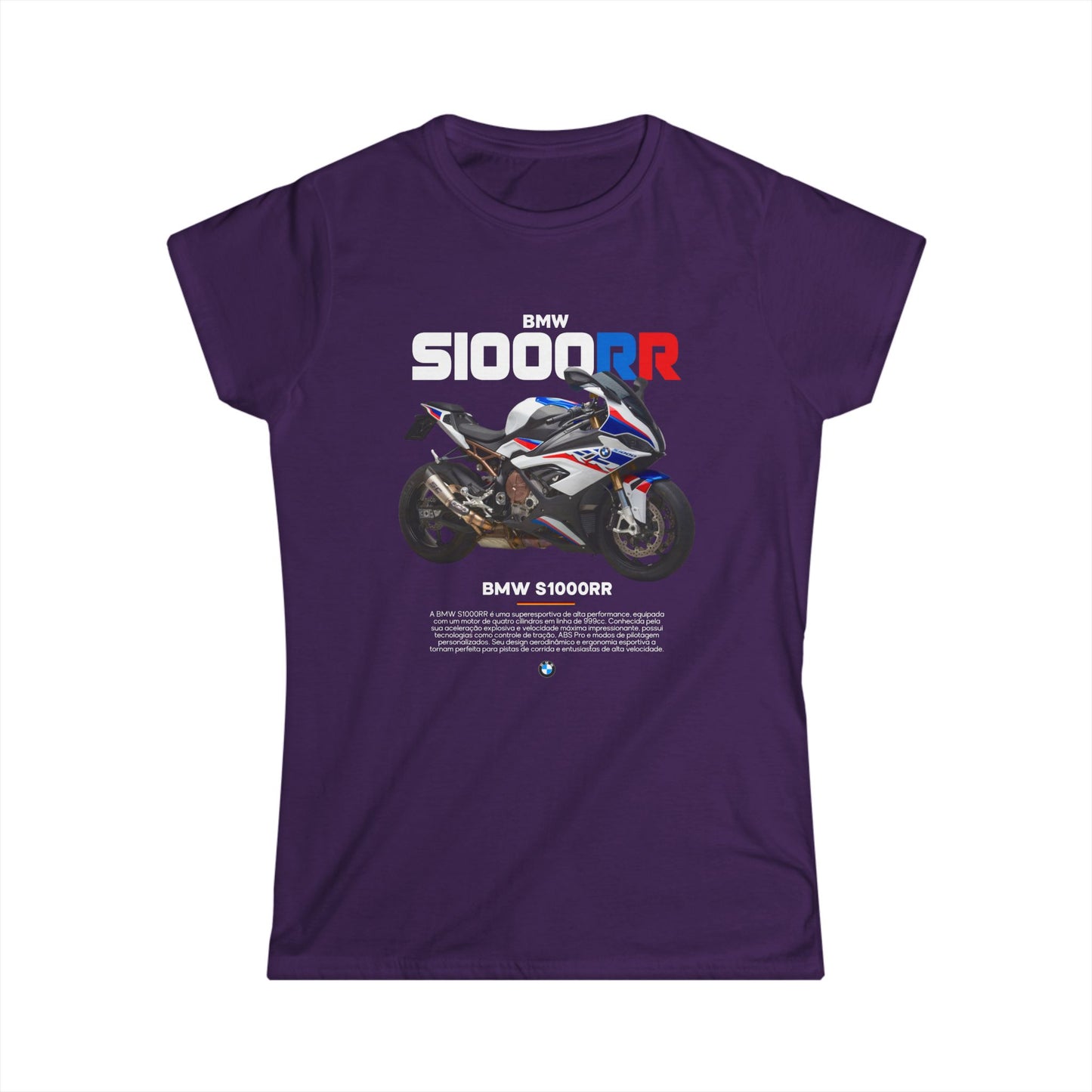 BMW S1000RR Women's Softstyle Tee - Stylish Motorcycle Apparel for Riders T-shirt - CreativeRino