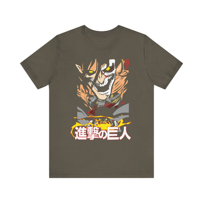 Attack on Titan Unisex Jersey Tee - Epic Anime Graphic T-Shirt - CreativeRino