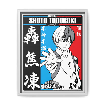 My Hero Academia Shoto Todoroki Canvas Art Print - Framed Wall Decor - CreativeRino