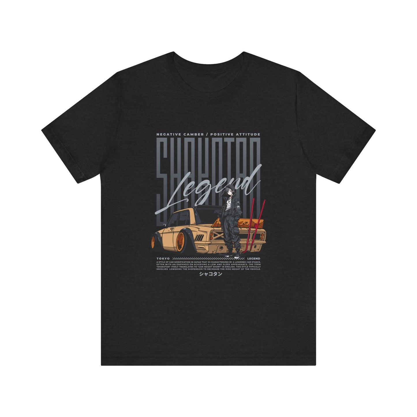 Vintage Graphic Car Tee - Negative Energy, Positive Attitude Car T-shirt - CreativeRino