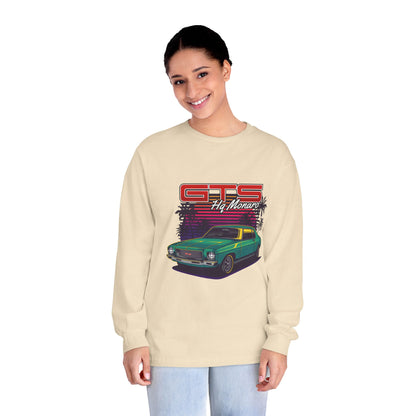 Retro GTS Car Long Sleeve T-Shirt for Car Enthusiasts - CreativeRino