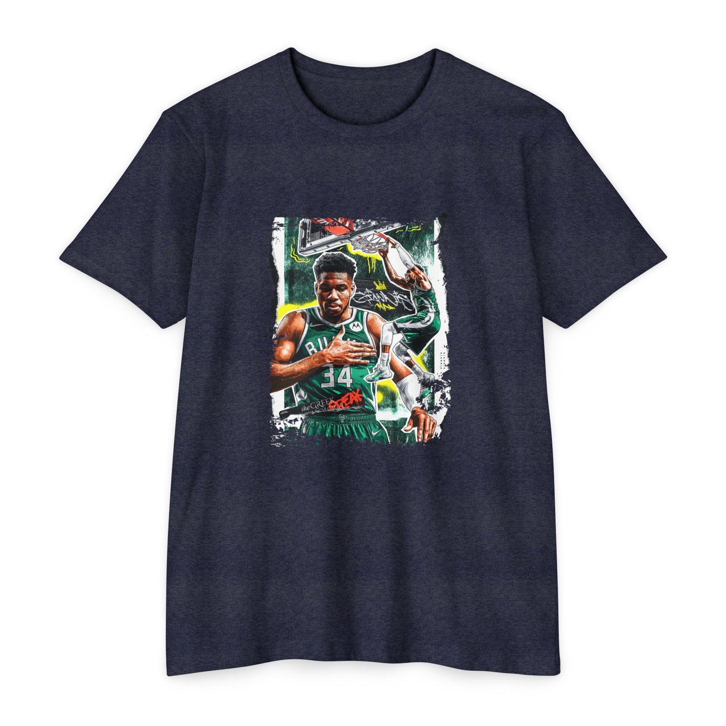 Unisex Basketball Graphic T-shirt - Giannis Antetokounmpo Inspired Tee - CreativeRino