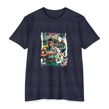 Unisex Basketball Graphic T-shirt - Giannis Antetokounmpo Inspired Tee - CreativeRino