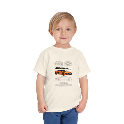Audi R8 Car Lover Tee -  Graphic Short Sleeve Shirt | Car T-shirt - CreativeRino