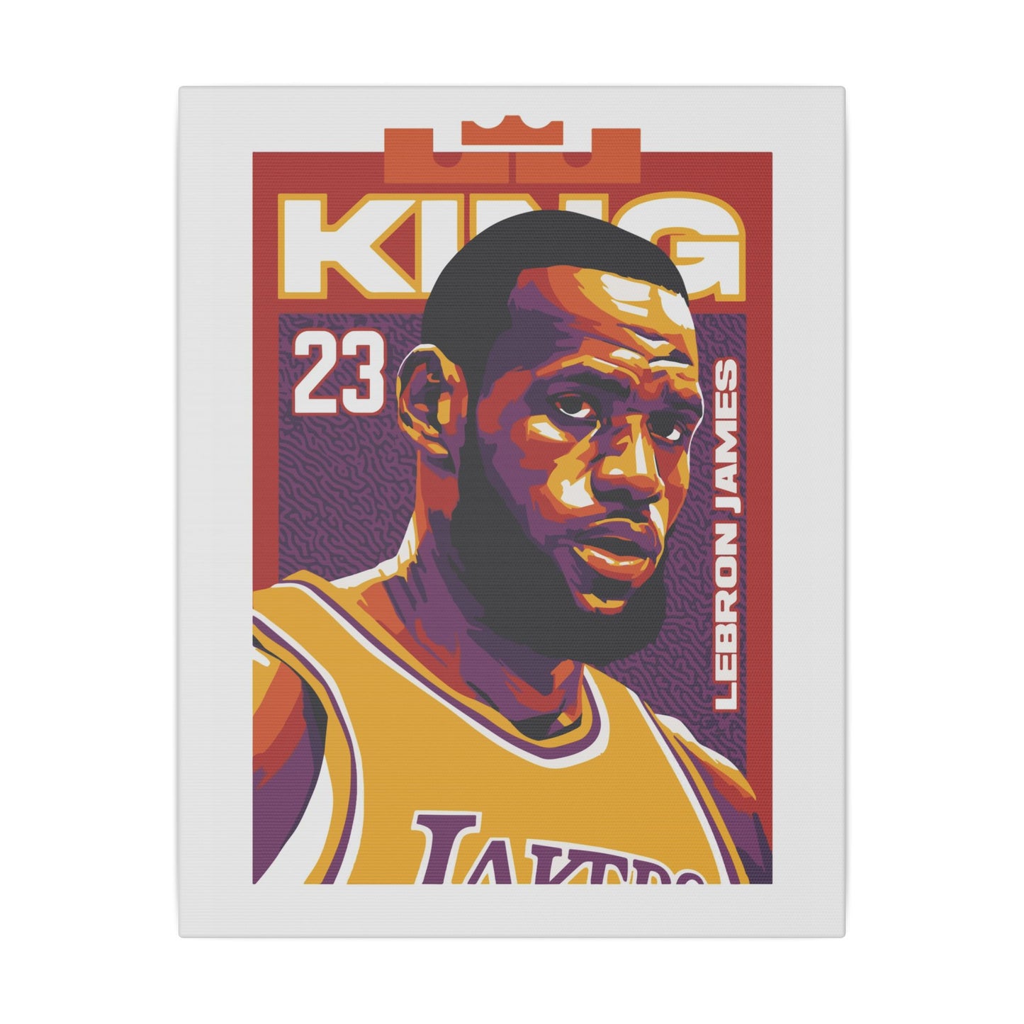 LeBron James King Canvas Wall Art - CreativeRino