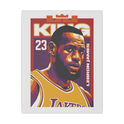 LeBron James King Canvas Wall Art - CreativeRino