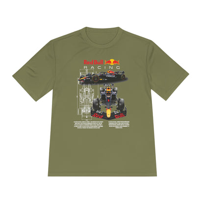 Red Bull Racing Unisex Moisture Wicking Tee for Motorsport Enthusiasts - CreativeRino