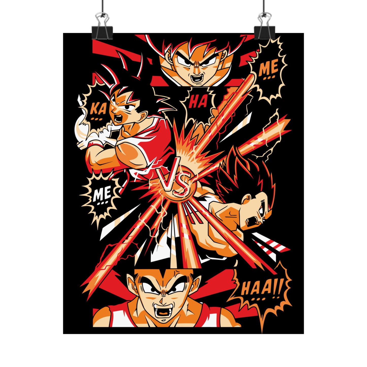 Dragon Ball Anime Battle Matte Vertical Poster - Perfect for Home Decor and Fan Gifts - CreativeRino