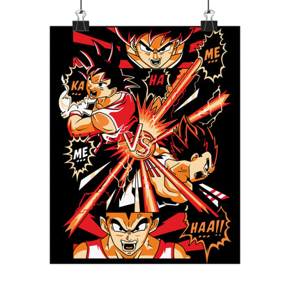 Dragon Ball Anime Battle Matte Vertical Poster - Perfect for Home Decor and Fan Gifts - CreativeRino