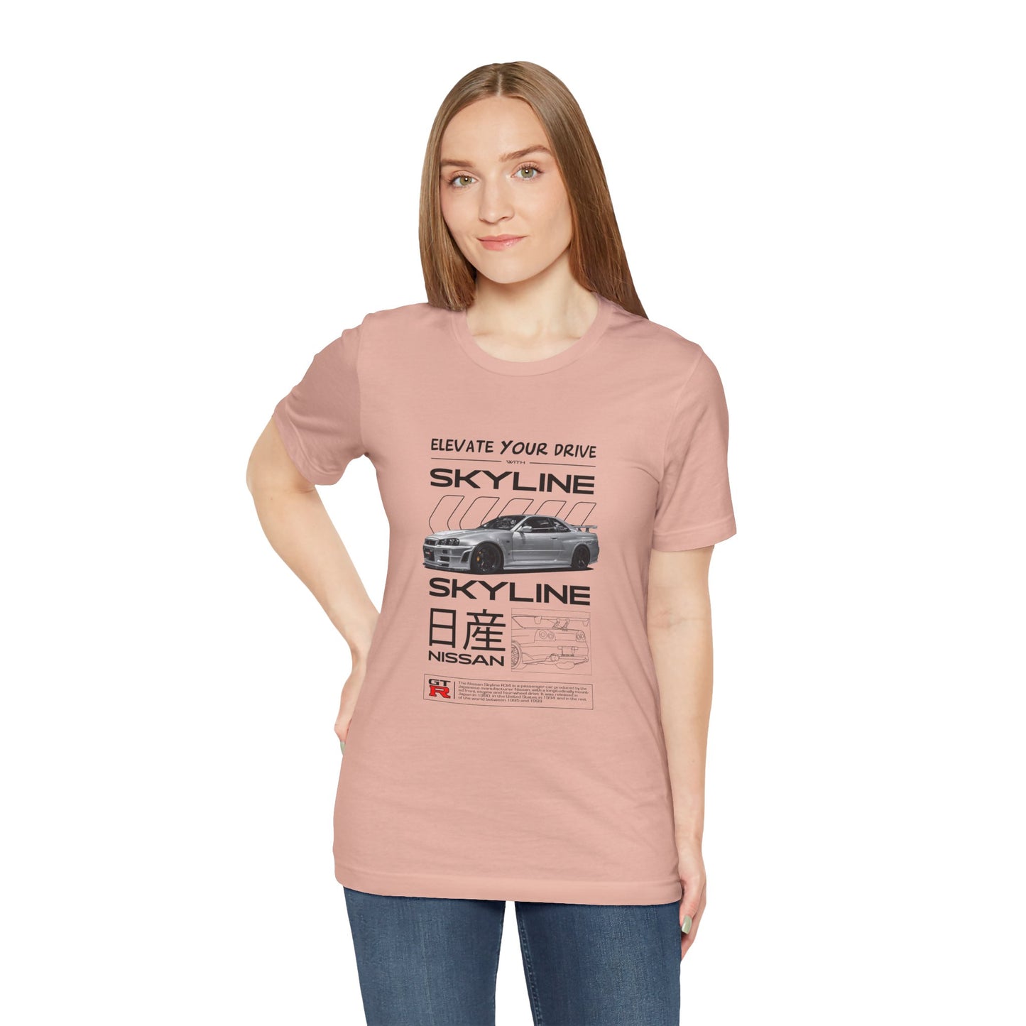 Nissan Skyline Graphic Tee - Elevate Your Drive - CreativeRino