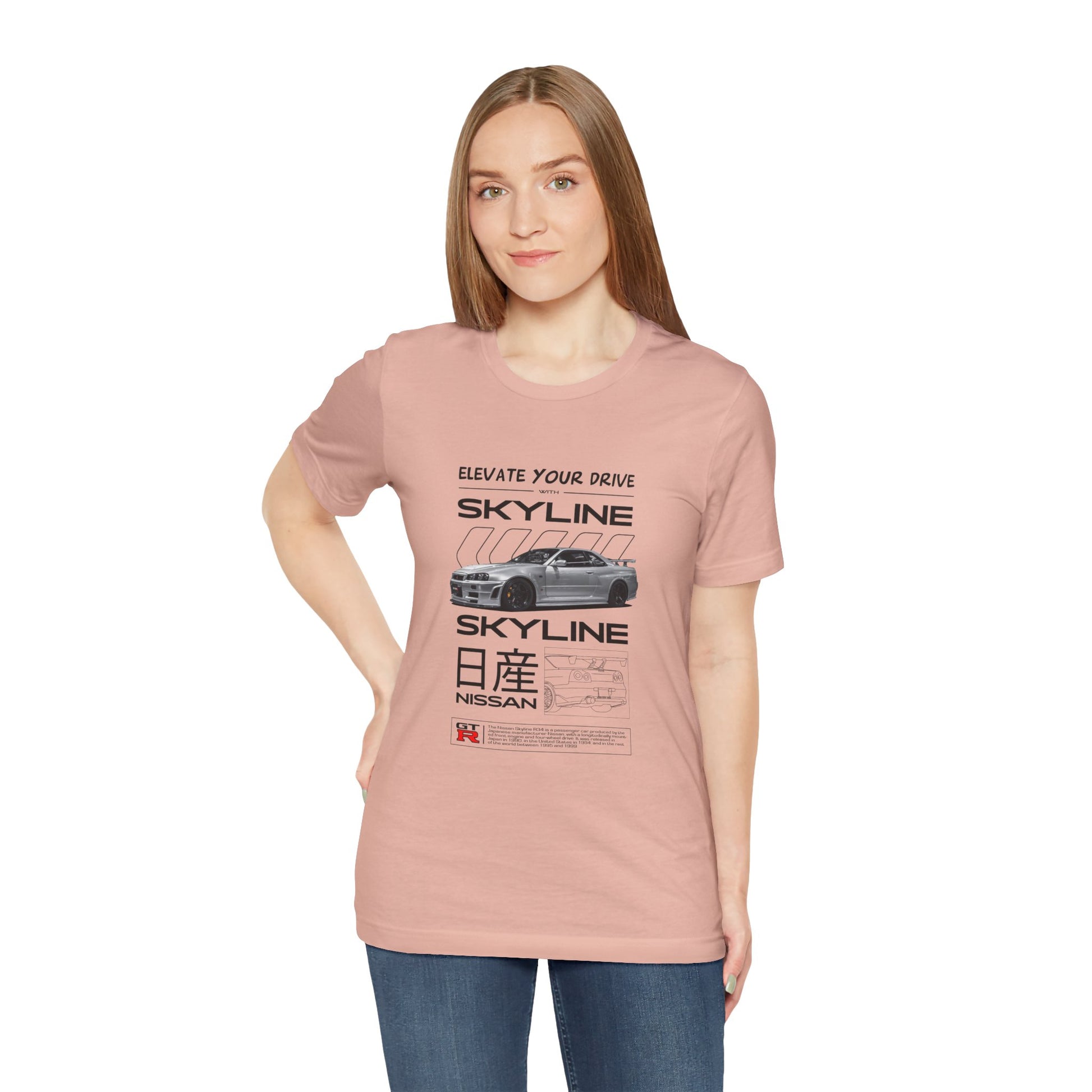 Nissan Skyline Graphic Tee - Elevate Your Drive - CreativeRino