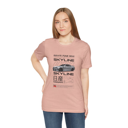 Nissan Skyline Graphic Tee - Elevate Your Drive - CreativeRino