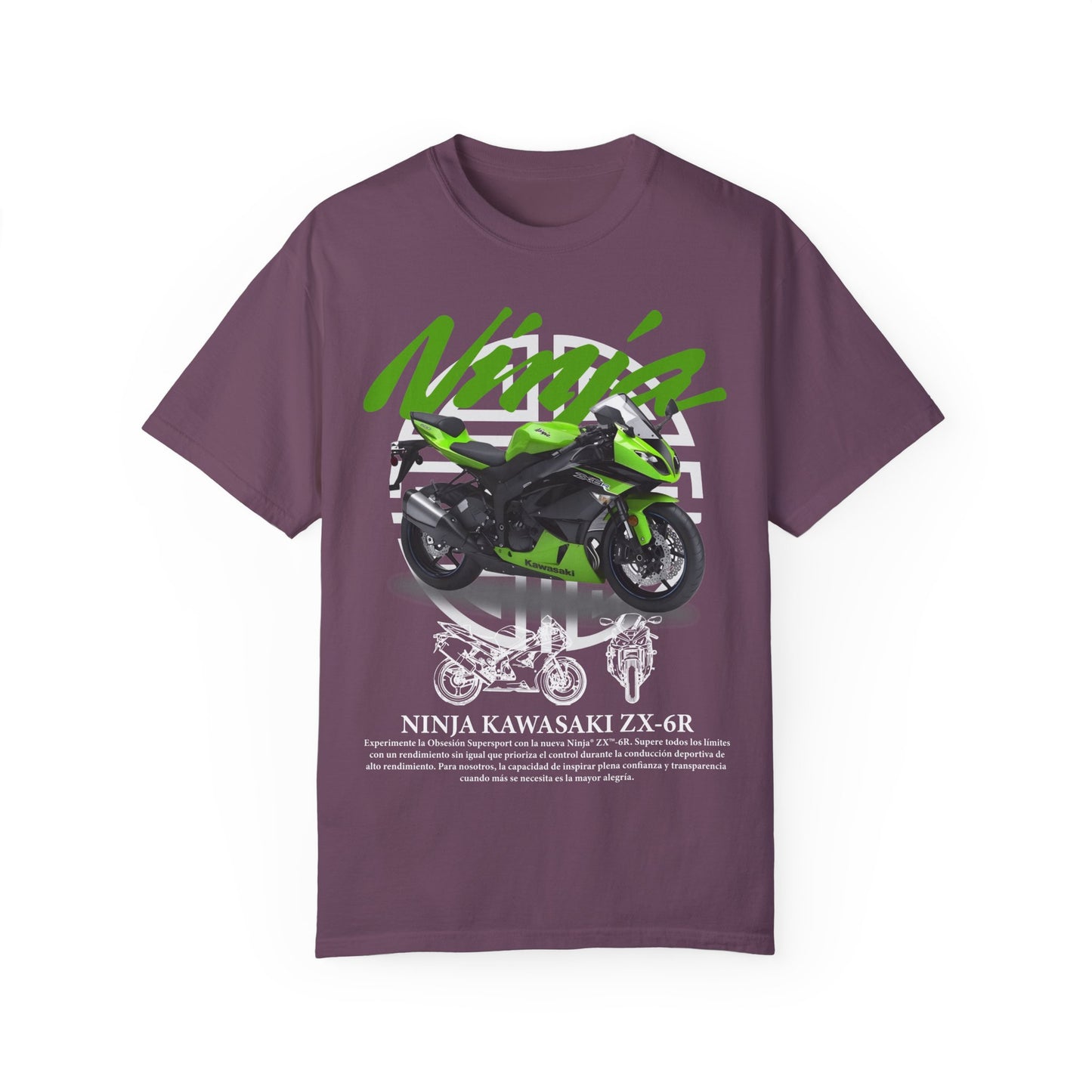 Ninja Kawasaki Z X-6R Unisex T-Shirt - Perfect for Motorcycle Enthusiasts - CreativeRino