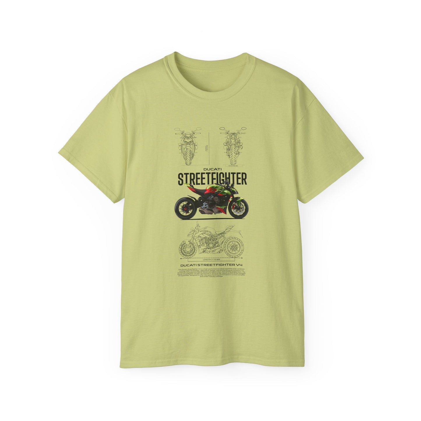 Ducati Streetfighter V4 Unisex Ultra Cotton Tee - Stylish Motorcycle T-shirt for Riders - CreativeRino