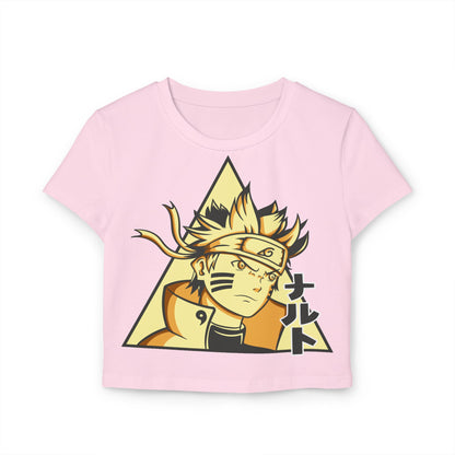 Women's Naruto Baby Tee - Stylish Anime Graphic T-shirt for Fans - CreativeRino