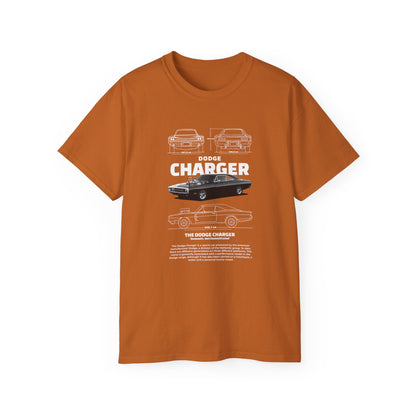 Dodge Charger 1970 Graphic Unisex Tee - Perfect T-shirt for Car Enthusiasts - CreativeRino