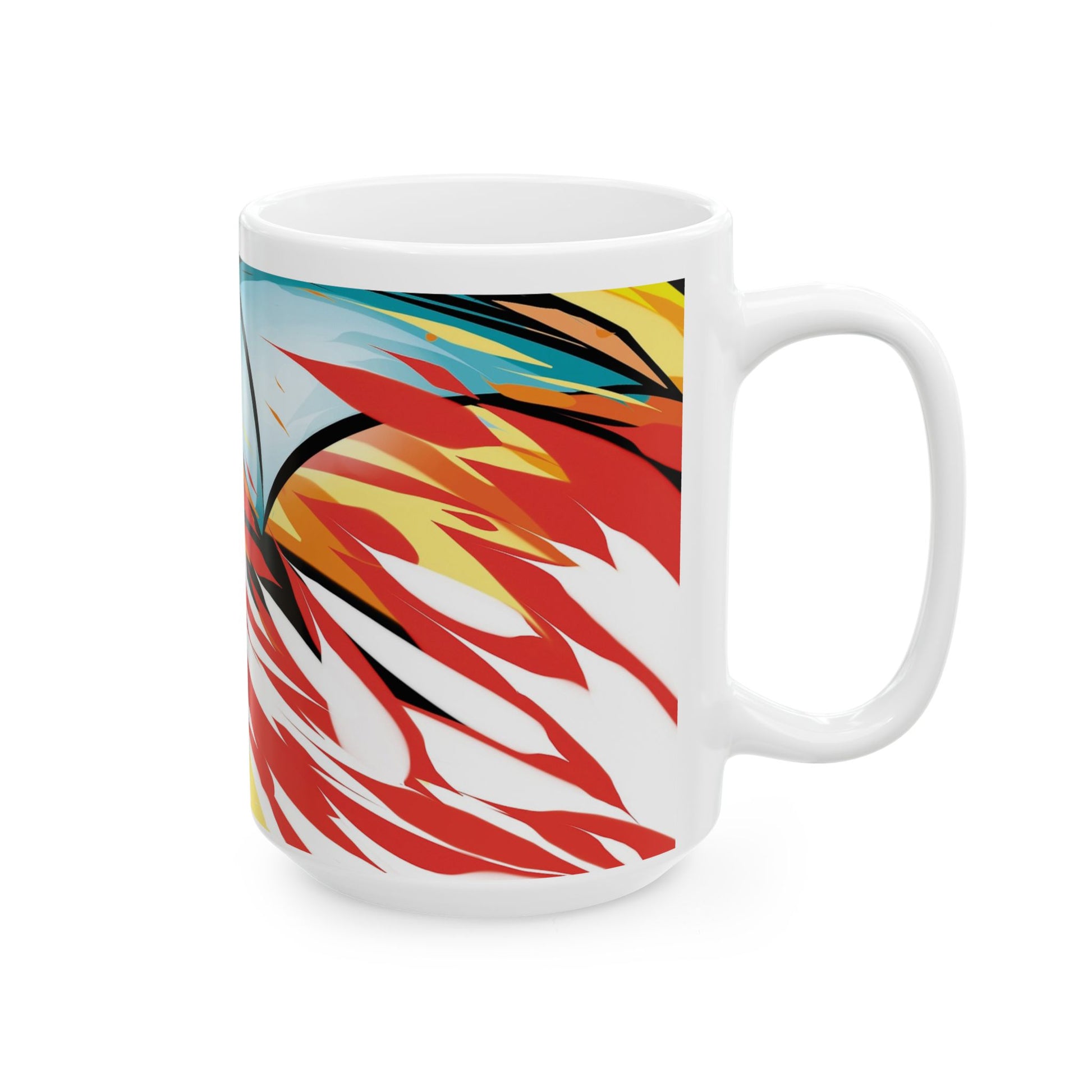 Multicolor Fire Ceramic Mug - CreativeRino