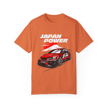 Japan Power Unisex T-Shirt - Vintage Car Design for Automotive Enthusiasts - CreativeRino