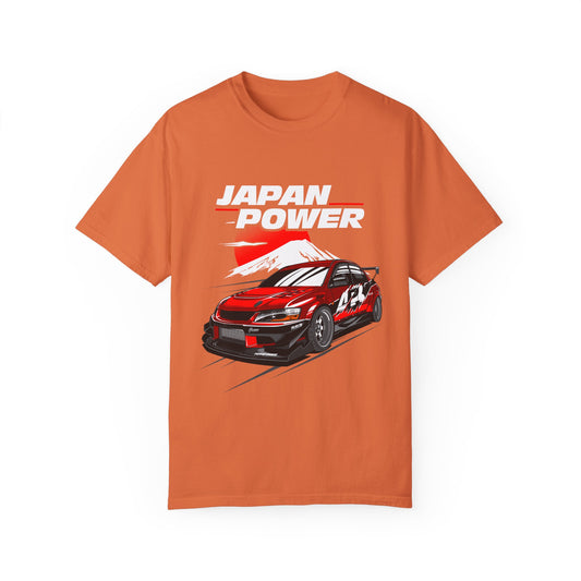 Japan Power Unisex T-Shirt - Vintage Car Design for Automotive Enthusiasts - CreativeRino