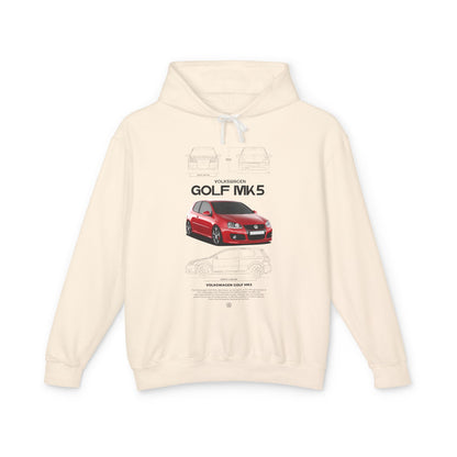 Volkswagen Golf MK5 Unisex Lightweight Hooded Sweatshirt – Car Enthusiast Hoodie - CreativeRino