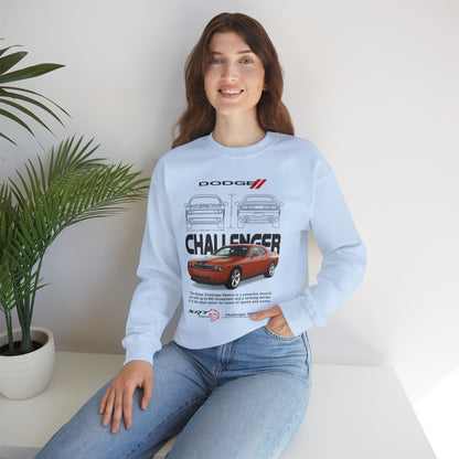 Dodge Challenger Unisex Heavy Blend™ Crewneck Sweatshirt - Retro Muscle Car Design - CreativeRino