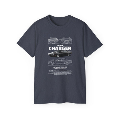 Dodge Charger 1970 Graphic Unisex Tee - Perfect T-shirt for Car Enthusiasts - CreativeRino