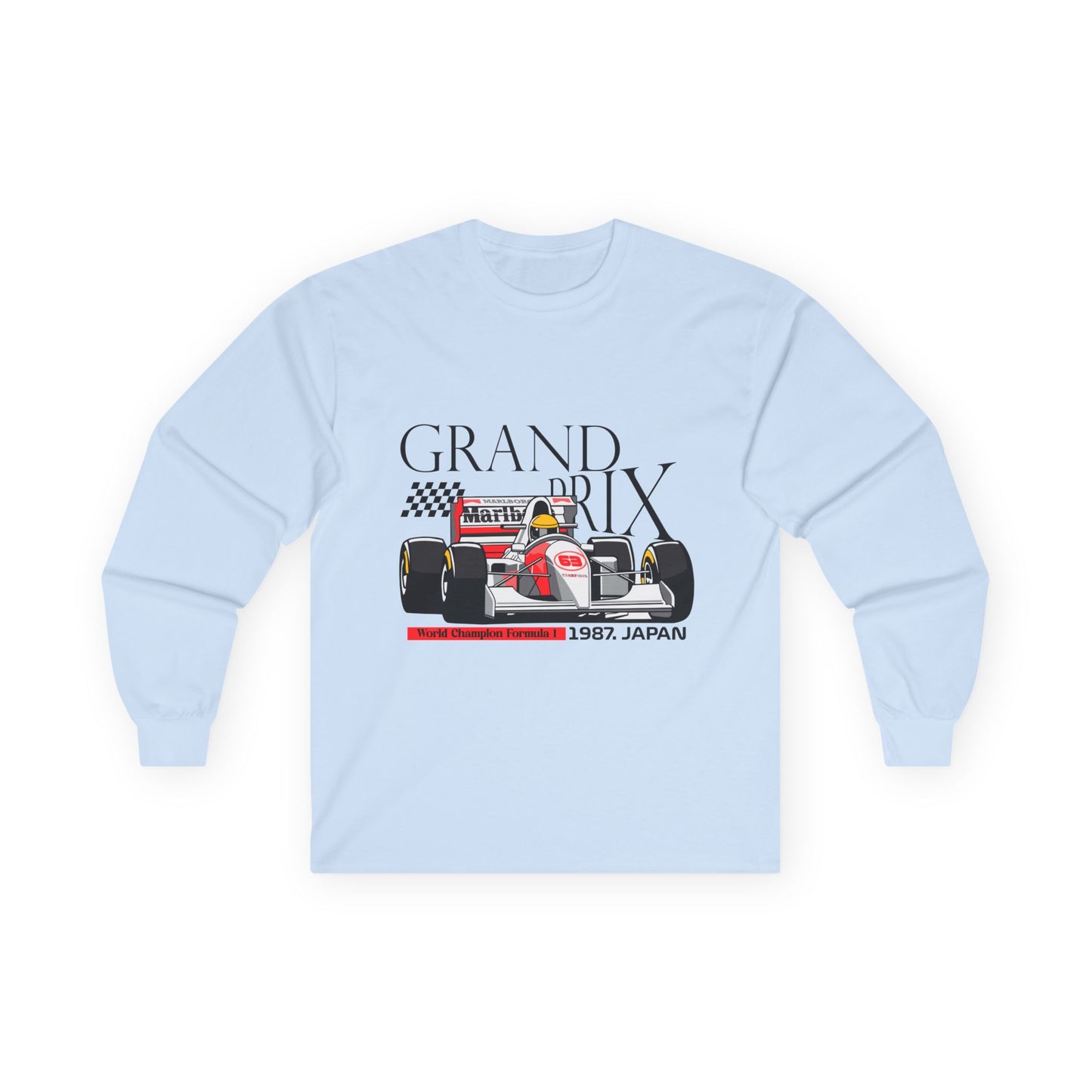1987 Japan Grand Prix Long Sleeve Tee - Racing Enthusiast Apparel - CreativeRino