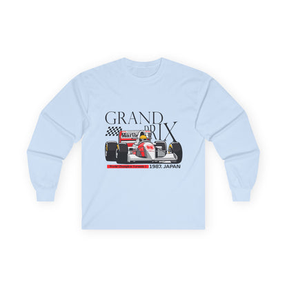 1987 Japan Grand Prix Long Sleeve Tee - Racing Enthusiast Apparel - CreativeRino